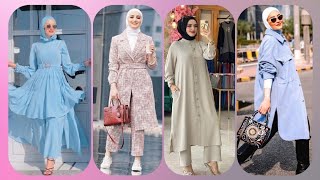 Turkish Outfits With Hijab || Stylish Turkish Dresses Ideas For Girls || Latest Dresses 2022💖