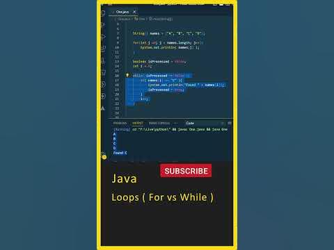 Java Tutorial For Beginners, Loops in Java (For vs While), Telugu Java ...