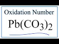 Oxidation States in PbCO3