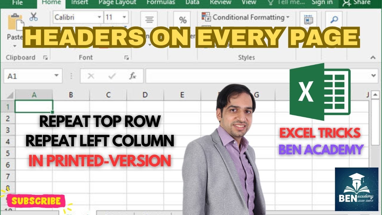 Stop Losing Headers! Repeat Rows & Columns When Printing in Excel