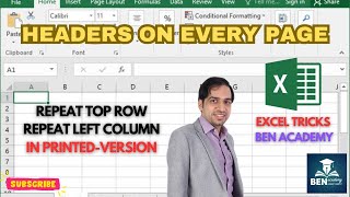Stop Losing Headers Repeat Rows & Columns When Printing In Excel