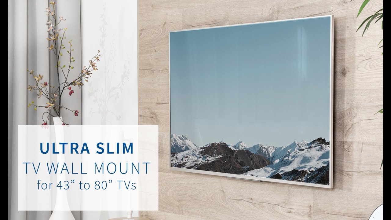 MOUNTVW080S Ultra Slim TV Wall Mount by VIVO YouTube