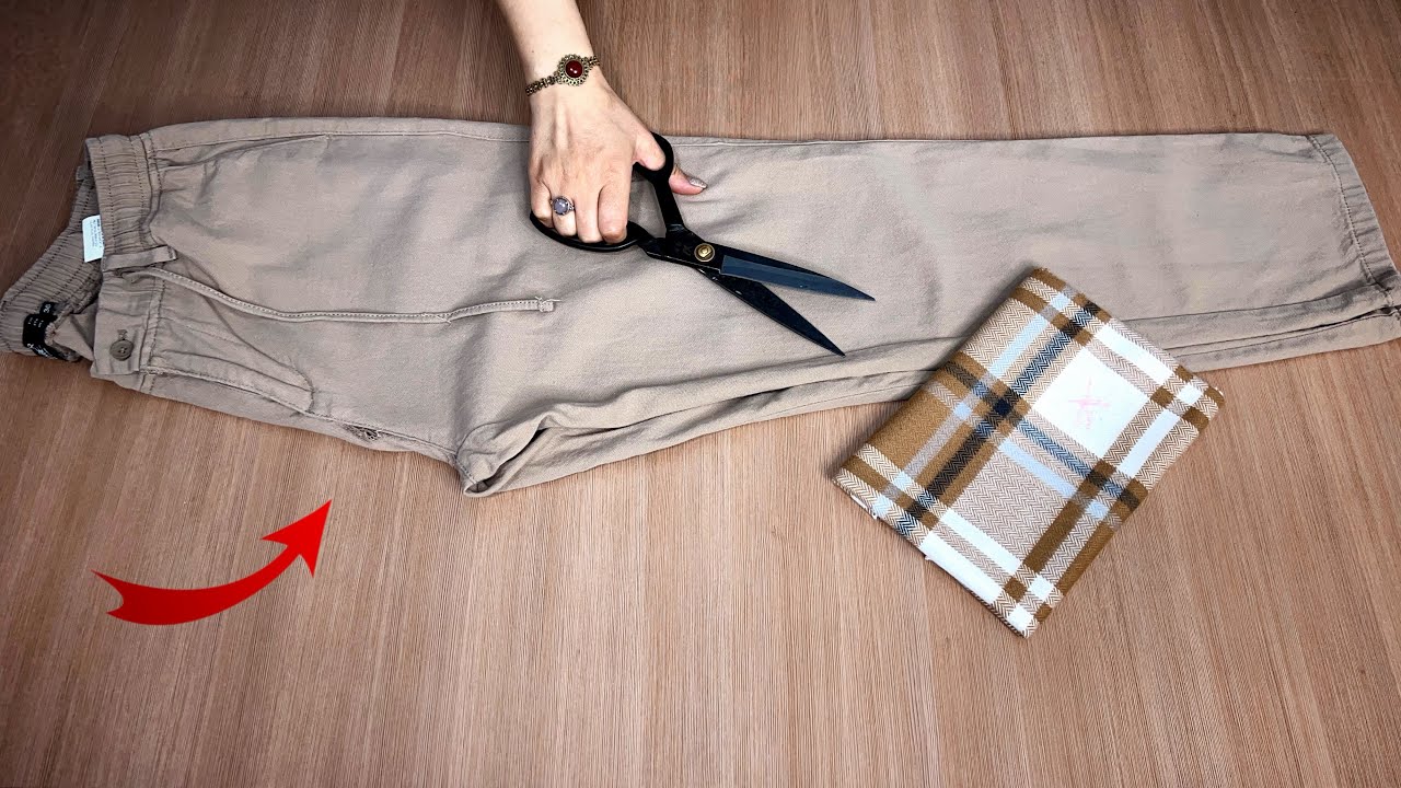 ✅💥 [DIY] Amazing technique! Don't throw away torn pants ♻️ Sundress | Apron | Pants