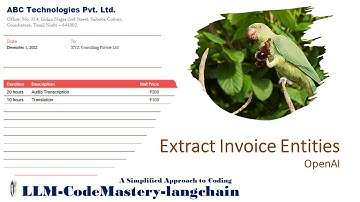 Extract entities from any invoice using langchain and openai