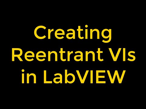 Using Reentrant VIs - LabVIEW