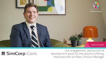 SimCorp Coric: Use, engagement, deployment and development areas for the solution offering