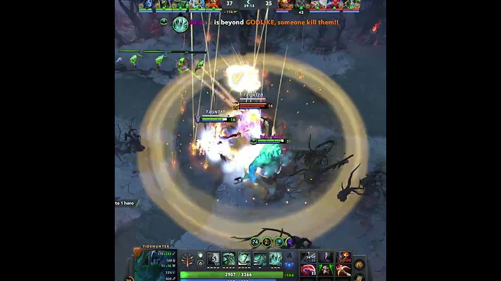 3833 Gold In 53 Seconds Tidehunter  Likes this Very Much #dota2 #dota2highlights #rampage