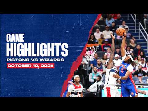 Overtime Loss | Detroit Pistons vs. Washington Wizards Highlights | 10.10.26