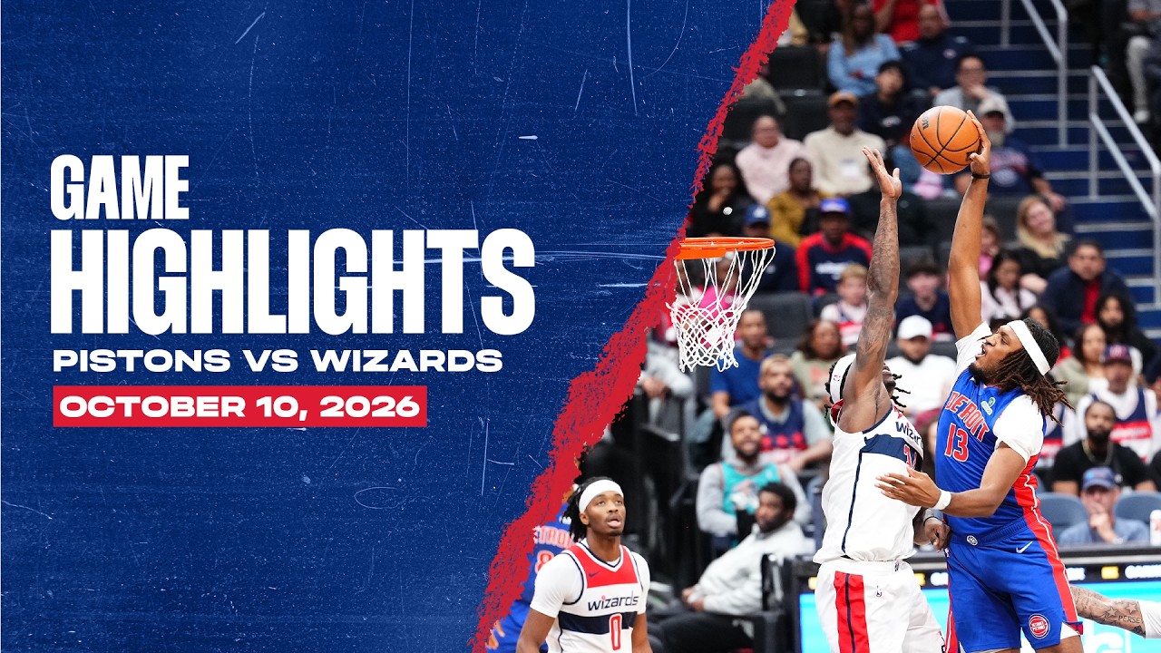 Overtime Loss | Detroit Pistons vs. Washington Wizards Highlights | 10.10.26