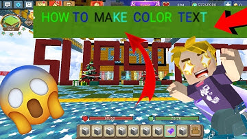 How to make color text  In |Blockman go|