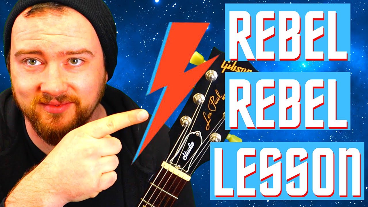 Rebel Rebel Guitar Lesson | With Tab's | David Bowie Guitar Tutorial
