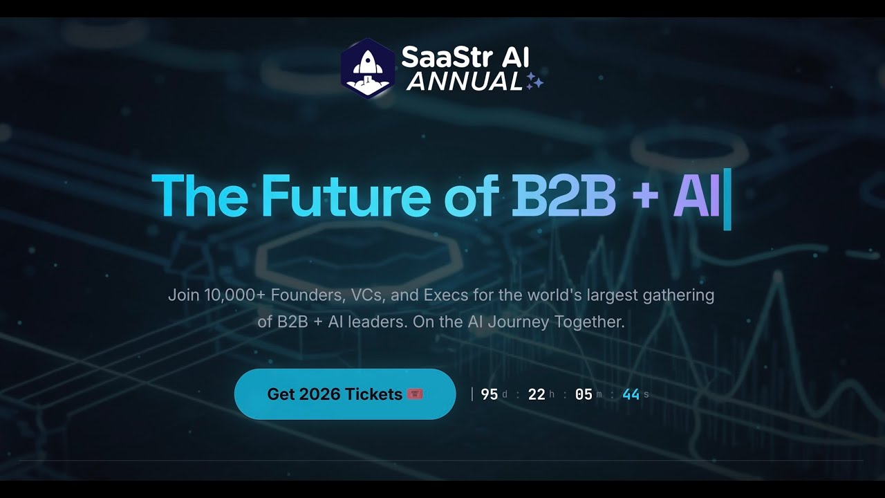 SaaStr AI 2026: Секреты ИИ + B2B. 12-14 мая в районе залива Сан-Франциско.