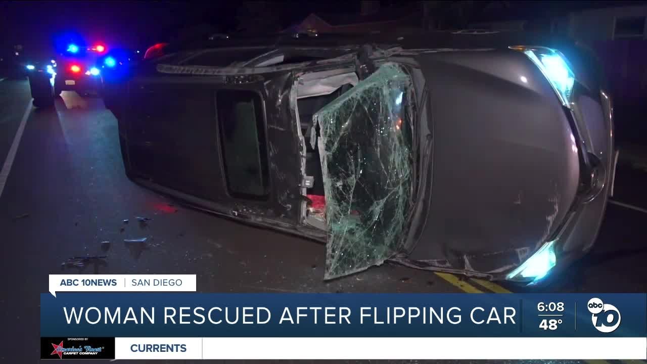 SUV flips on Pacific Beach street, driver arrested on suspicion of DUI ...