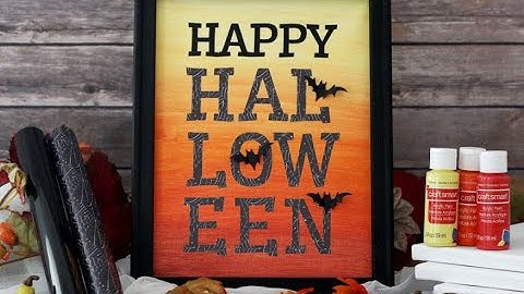 Online Class: Reverse Canvas Halloween Décor with Silhouette | Michaels