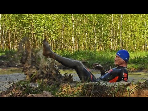 Swims in puddles and ponds on May 1st! / Заплывы в луже и пруду на 1 мая!