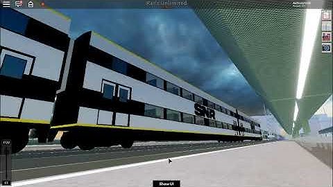 Roblox Rails Unlimited SNR "Tower of Trains" departs pinewood.