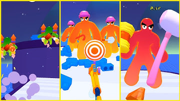 Blob Shooter 3D Hit Shoot L103-107, New Android Games Gameplay 2023 Walkthrough ios Simulato‪r