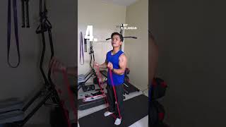 Resistance band full body workout 💪🏻😎 #homeworkout #resistancebands #workouttips