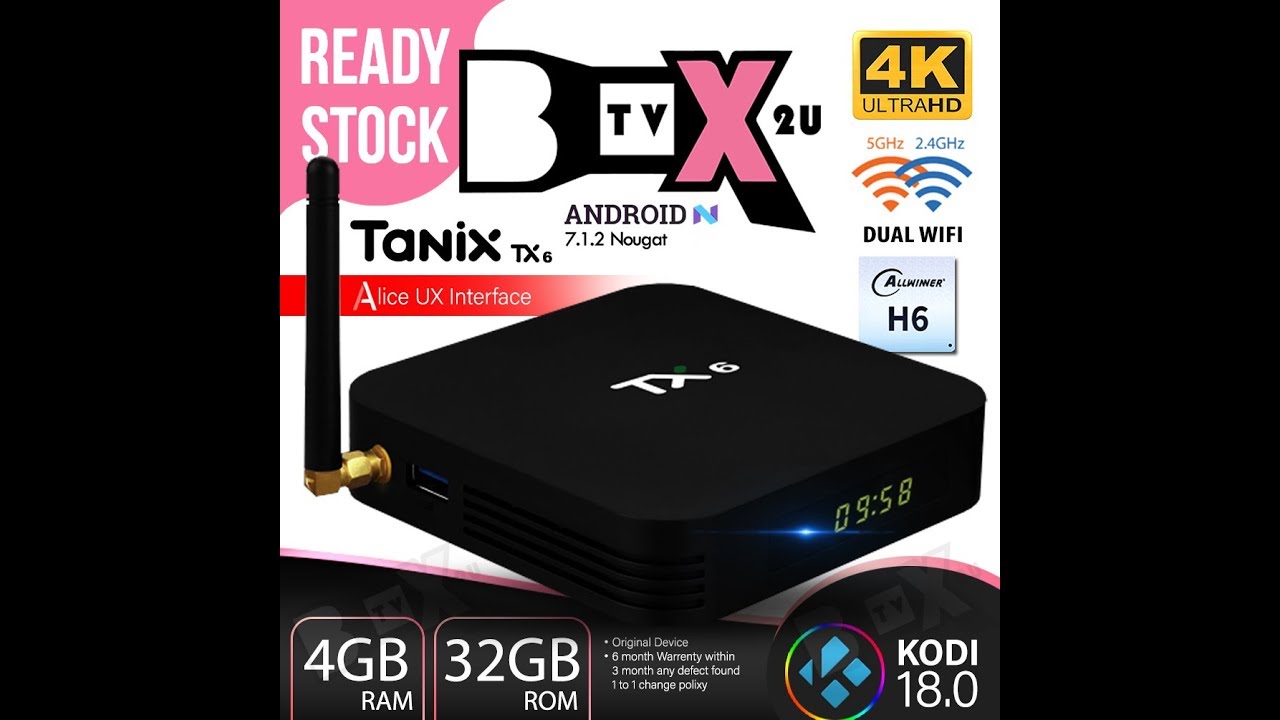 run out spark virtual tanix tx6 4gb 32gb allwinner H6 android tv box unbox demo antutu benchmark  stress test review - YouTube
