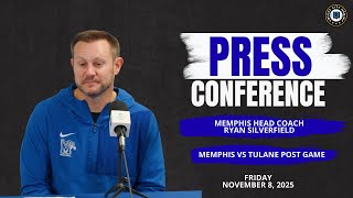Memphis vs Tulane Post Game: Ryan Silverfield Press Conference