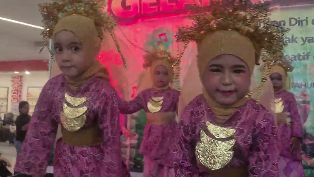 Gelar Kreativitas Anak TK ABA 2 Batam || Tari Melayu Joget Barelang dari Kelompok B2 Putri