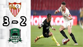 Sevilla 3 - 2 FC Krasnodar: All Goals & Extended Highlights