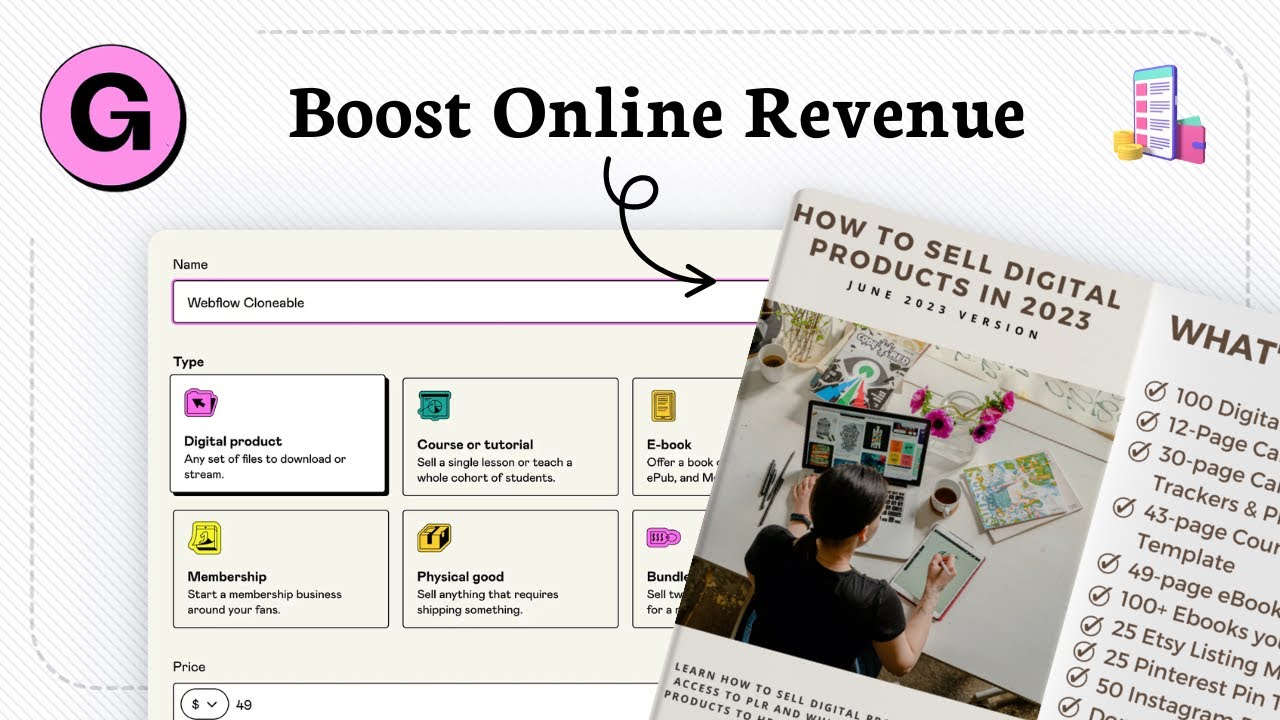 How to sell digital products on Gumroad (Instant Earnings) - YouTube
