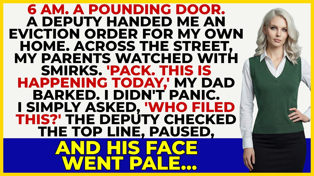 A Deputy Sheriff Showed Up at 6 AM with an Eviction Order—My Parents Filed It Behind My Back and…
