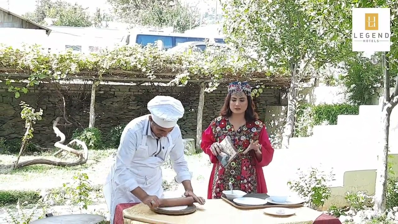 Legend hotel Chitral Chef while preparing Chitrali traditional food | Cheera Shapik