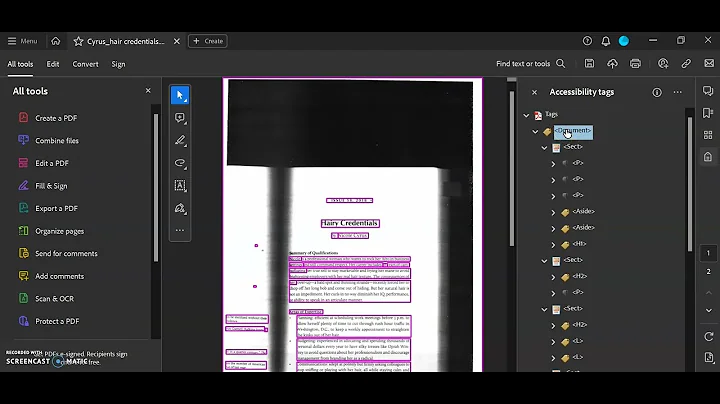 90-Second Tutorial: Make Your PDF Accessible with OCR and Tags (Adobe Acrobat Pro)