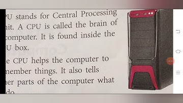 Class1,Computer , Lesson - 3 Parts of a Computer