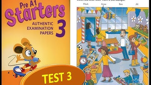STARTERS  AUTHENTIC 3 TEST 3 WITH ANSWER KEY/ CAMBRIDGE ENGLISH TEST STARTERS