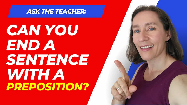 Can you end a sentence with a preposition in English?