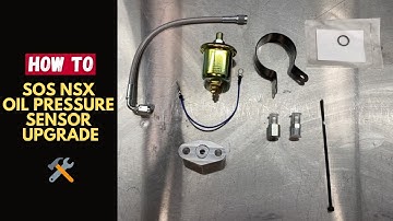 How to Install a SOS Oil Pressure Sensor Upgrade Kit on a NSX (Full DIY)