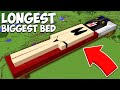 I found SECRET LONGEST BIGGEST GIRL BED in Minecraft ! SUPER HUGE BED !