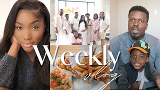 WEEKLY VLOG! shopping, baby shower, brunch dates, bday celebrations \& more