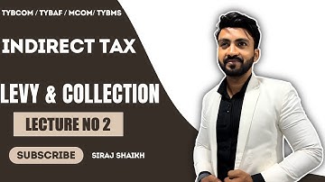 #2 TYBCOM LEVY AND COLLECTION OF TAX | INDIRECT TAX |TYBMS |SEM 6 | MUMBAI UNIVERSITY