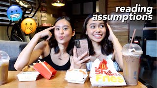 Mukbang w/ Talliah: Reading ASSUMPTIONS About Us!! 🤭 | ThatsBella