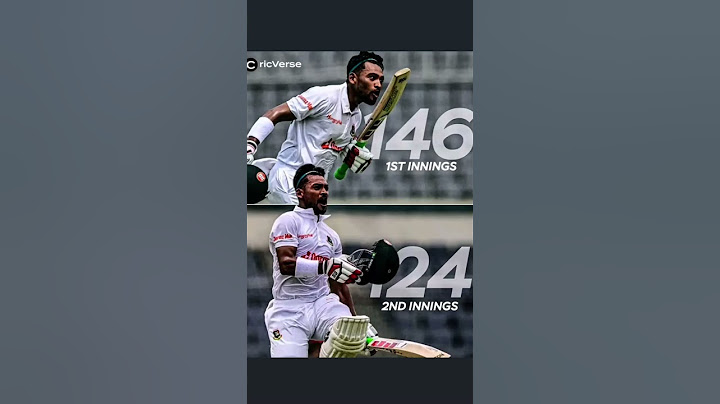 2nd batter to score centuries in both innings of test match.#Najmul hosain shanto#cricket