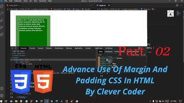 Advance Use Of Margin And Padding CSS In HTML | Bangla Video Tutorial On Web Design No : 23