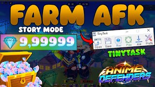 🚨FARM AFK CON TINYTASK EN ANIME DEFENDERS ROBLOX