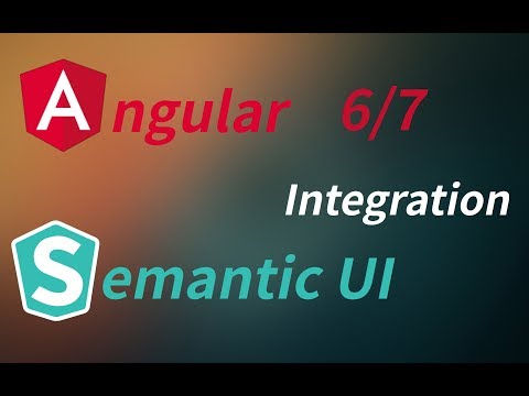 How to install semantic ui in angular 6?