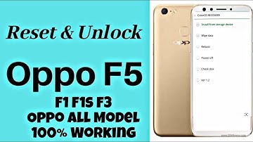 Oppo F5 (CPH1723) Hard Reset Unlock Pattern and Password lock Oppo All Model 100 working