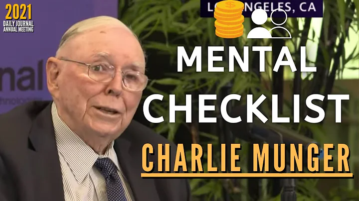 Charlie Munger on Mental Checklist. | Daily Journal 2021【C:C.M Ep.142】