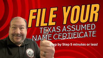 How to file an Assumed Name Certificate for your business! Step by Step 5 minutes start to finish!