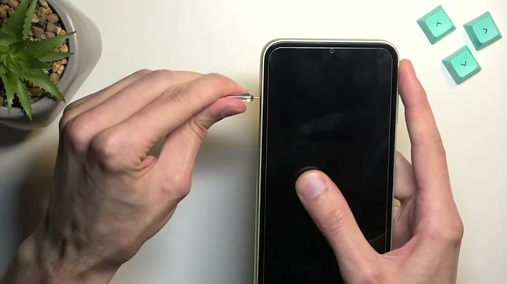 How to Insert Nano SIM and Micro SD in SAMSUNG Galaxy A14 - Set Up SIM and SD