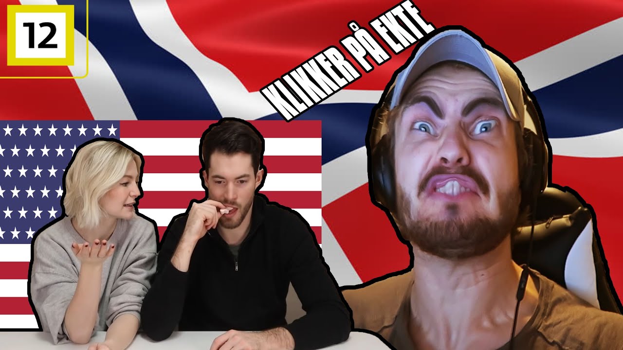Norwegian guy reacting to American guys eating Norwegian candy