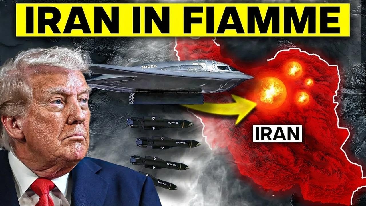 Il B-2 sgancia una bomba bunker buster da 900 kg sull'Iran