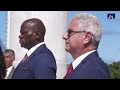 Presidente cubano Miguel Díaz-Canel recibió a su homólogo de Gabón