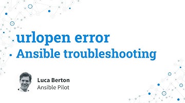 Ansible troubleshooting - urlopen error